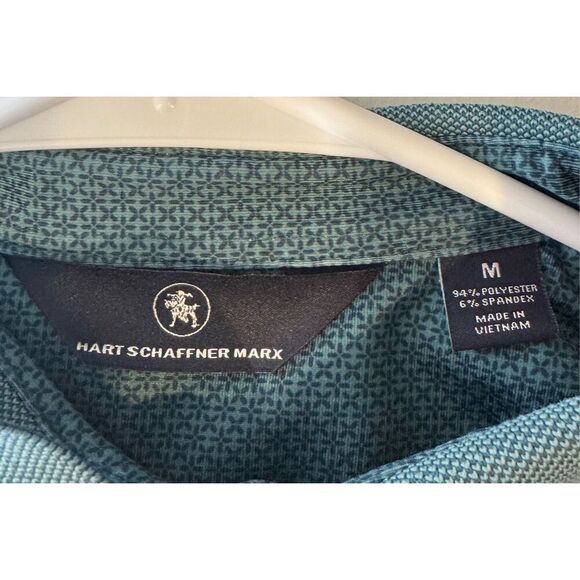 Hart Schaffner Marx Short Sleeve Textured Knit Polo Shirt Women’s Medium - Picture 3 of 7